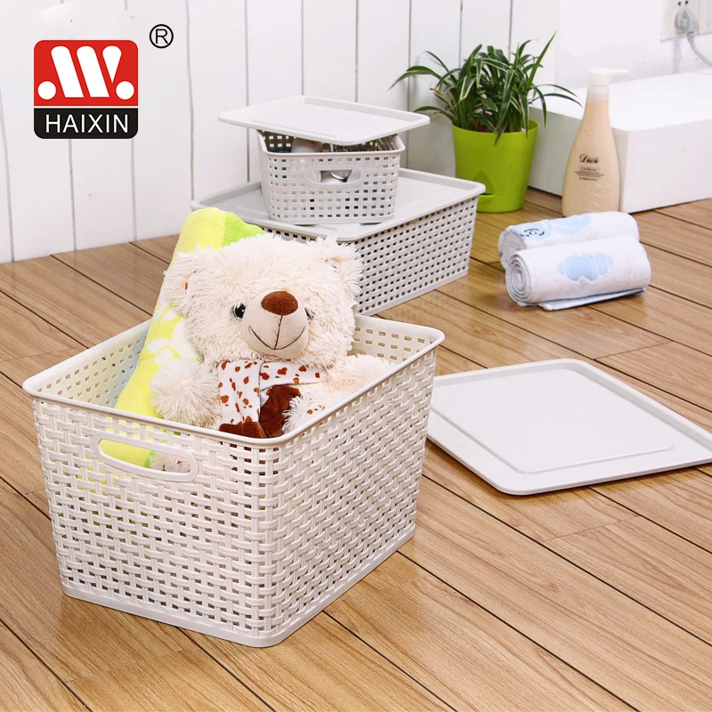 Plastic Storage Basket Bathroom Office Drawer Storage Bag Kitchen Vegetable And Fruit Snack Storage Basket