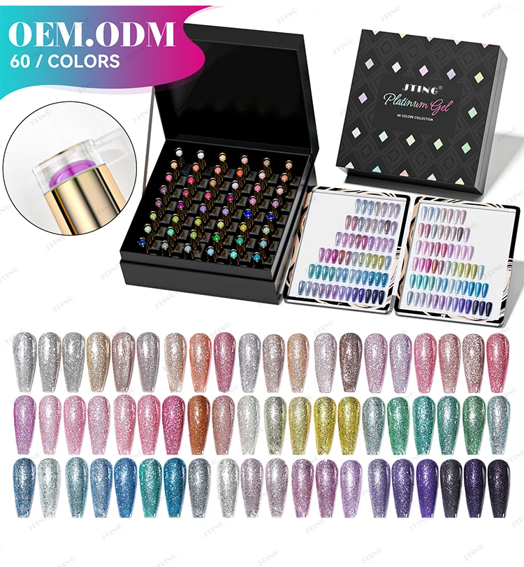 Jting New Popular Colors Collection Platinum Gel Polish Set Box