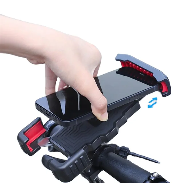 360 Degree Shockproof Bike Phone Holder Bike Accessories ABS Bicycle Mount for Outdoor Sports