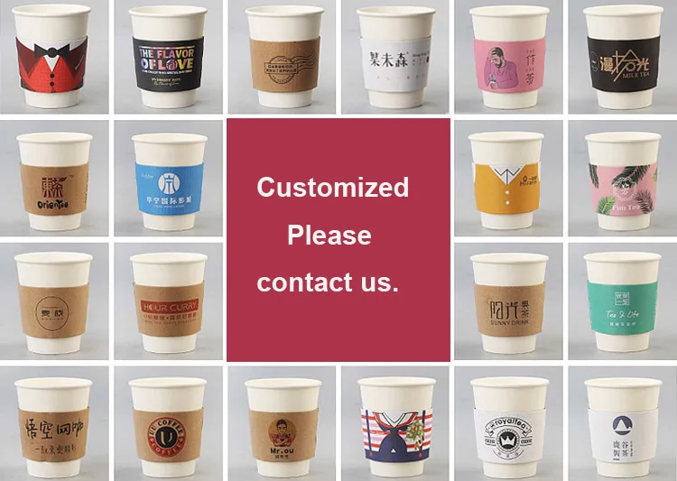 Custom Paper Coffee Cup Sleeve With Logo Paper Cup Sleeve With Print