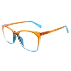 Custom Design Colorful Fashion Square Anti Blue Light Plastic Optical Frame