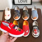 New arrival denim material canvas kids boy shoes