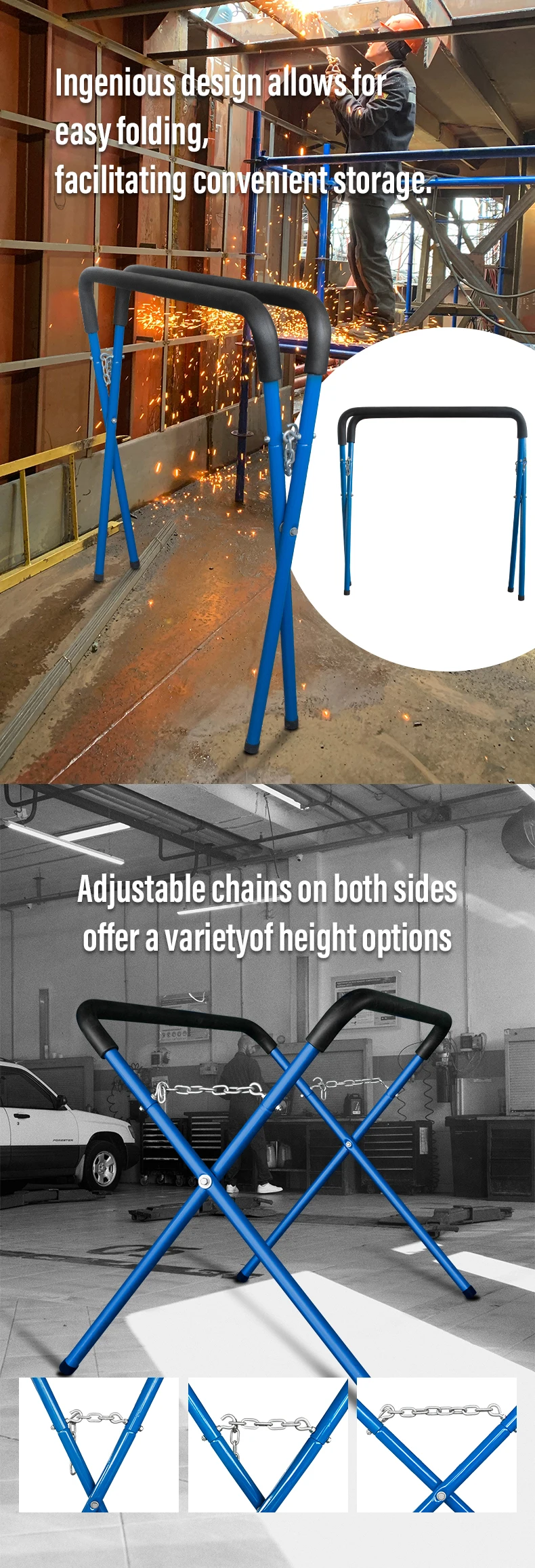 PS104 X Bumper Paint Bracket Portable Panel Repair Work Stand Folding Door Paint Stand Adjustable Windshield Stand H2c6a53bf43a74aa987538330b1f889f90