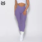 Seamless V Waistband Legging Popular V Cut Waistband High Waist Seamless Everyday Sports Wear Soft Yoga Women Leggings
