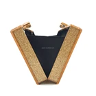 Golden Clutch Bags OC4055 Golden Glitter Acrylic Clutch Bags For Women Party Evening Bags