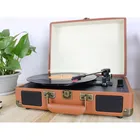 Vintage Suitcase 3 Speed Turntable Blue Tooth Gramophone Vinyl Music Record Player Other Home Audio