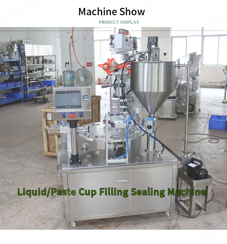 New Design Cream Essential Oil Filling Hydraulic Making Package Seal Cup Sealing Machine in Pakistan manufacture