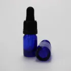 Bottle Plastic 5ml Non Spill Blue Vape Juce Essential Oil Glass Bottle With 18/415 Plastic Pilfer Proof Dropper Cap