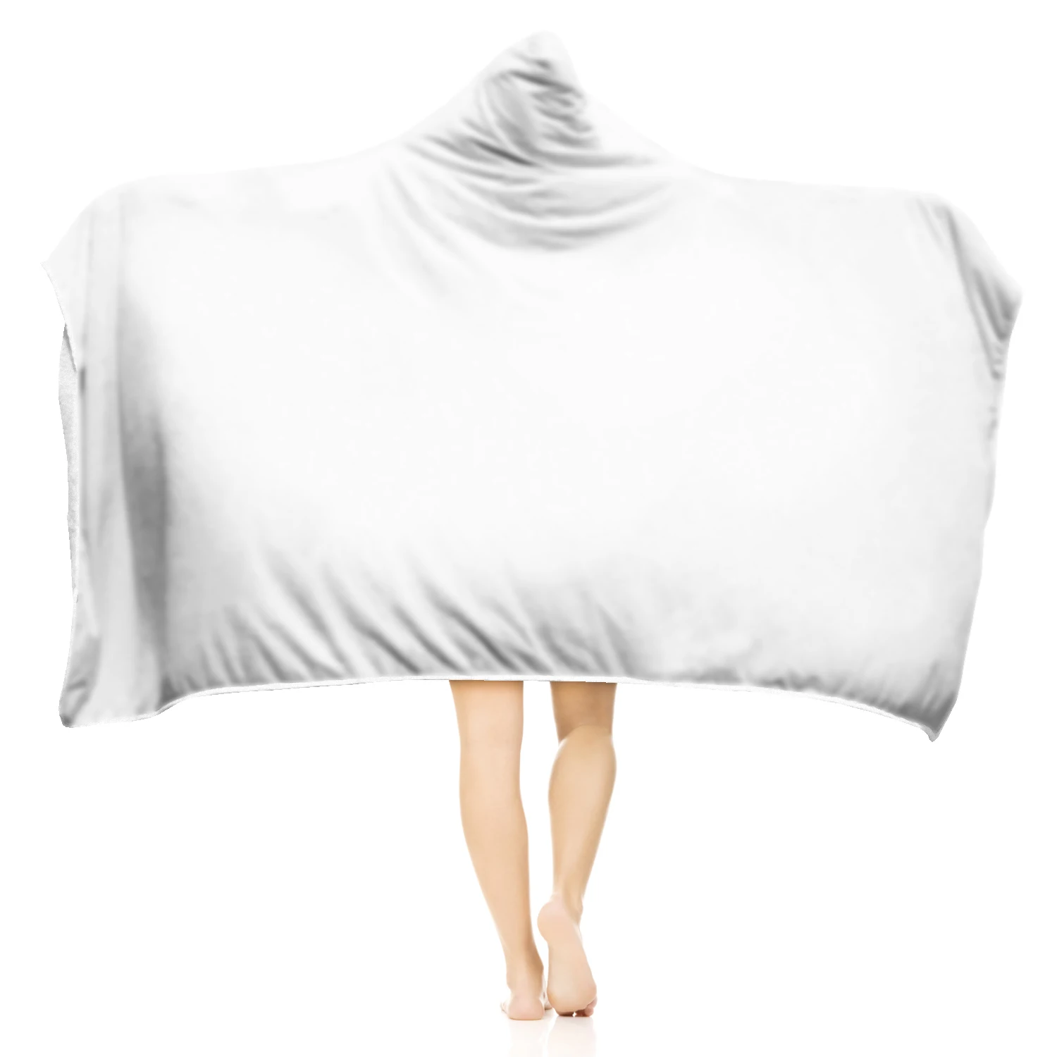 Popular custom supplier soft blanket polyester flannel hooded mandala blanket Starry sky winter wearable blanket