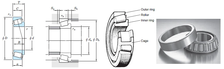 LM48548A/LM48510 Inch Tapered Roller Bearings LM48548A/10 Auto Used Machinery Parts Cup Cone Roller Bearings SET58 48548/48510