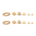 Wholesale Round Beads Round Wood Beads Wholesale Natural Baby Teething Round Wood Beads