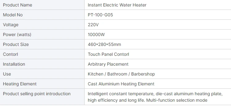 05 Freestanding Electric Water Heater for Bathroom Shower 220V Solar Power Solution for Family Hotels and Household Use