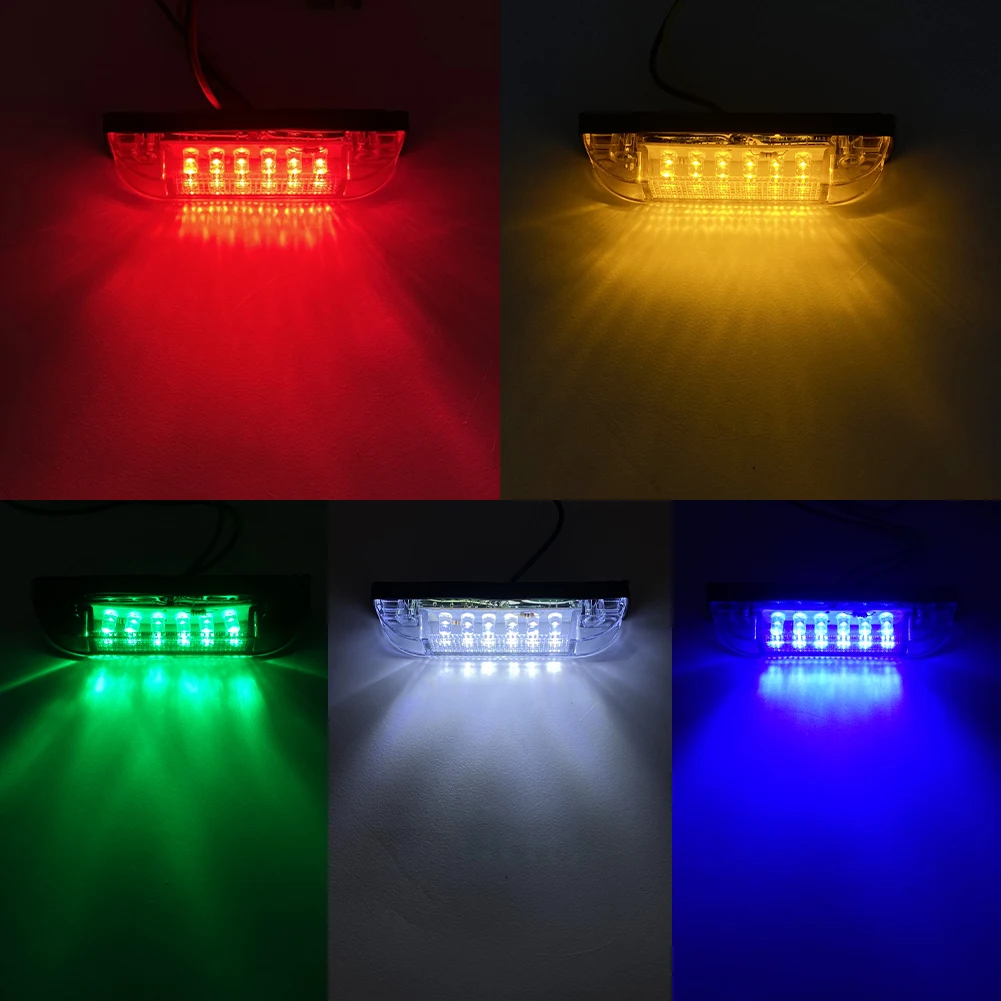 product 6led waterproof turn signal lamp truck warning strobe side marker light-32