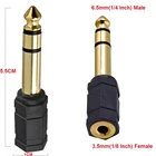 Rca Phone For Speake 6.3mm Male 1/4" RCA Mono Phone Plugs Audio Adapter