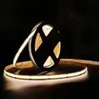 Flexible Led Strip Led 180 Degree View Angle Dot Free DC24V 90Ra 8mm 240LEDs Flexible COB LED Strip