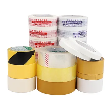 Customizable Transparent Adhesive Package Clear Tape Box Packaging Single Sided Tape Sealing Custom Stick Tape