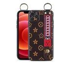 Case New Fashion Luxury Brand PU Popular Smartphone Case With Wrist Band Unique Phone Case For IPhone 11 Pro Xs Max