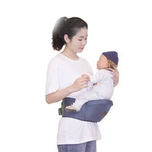 Hot Selling 360 adjustable breathable oxford polyester fiber ergonomic traveling Infant waist tool single carrier baby hip seat