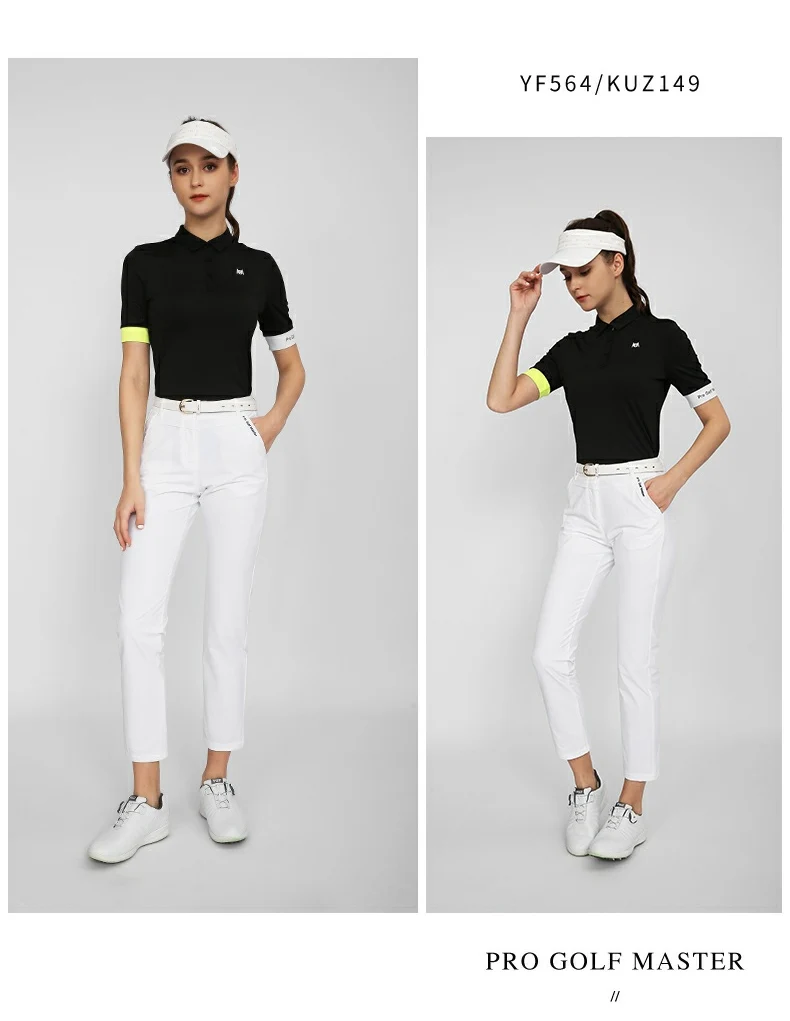 PGM YF557 womens golf apparel set golf shirts summer sport golf