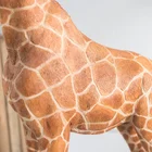 Animal Artificial African Animal Resin Large Giraffe Statue For Shop Window Display Rural Nature Style
