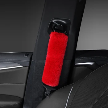 Universal Warm and Comfortable Plush Car Seat Belt Cover in Multiple Colors Luxury