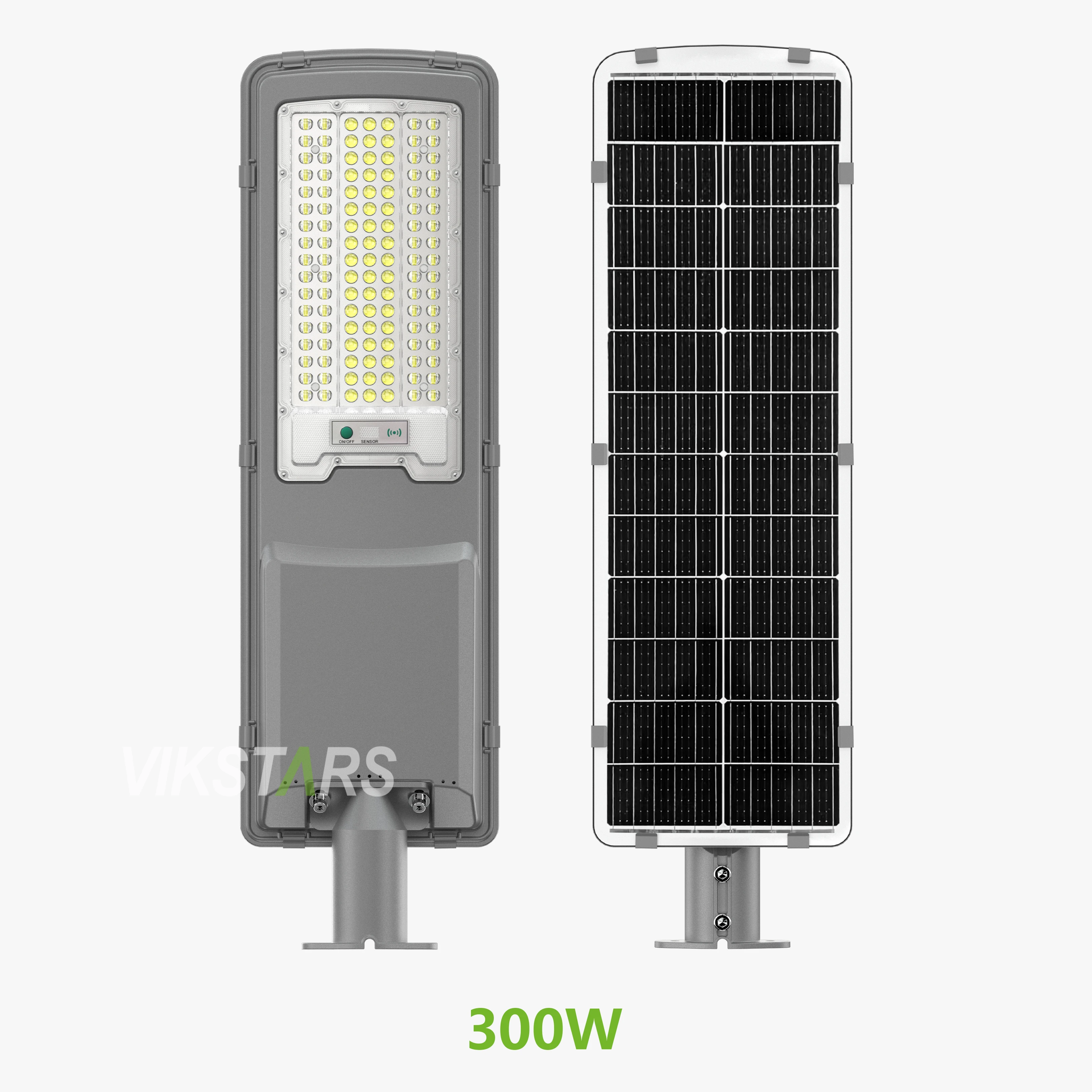 Outdoor Integrated Solar Street Lights Outdoor 200w 300w Lamp for Road With Light Sensor Remote Control Pole