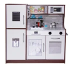 Toys Child High Quality Classic Home Fridge Sink Cooking Game Real Big Large Wooden Kitchen Toys Set For Child