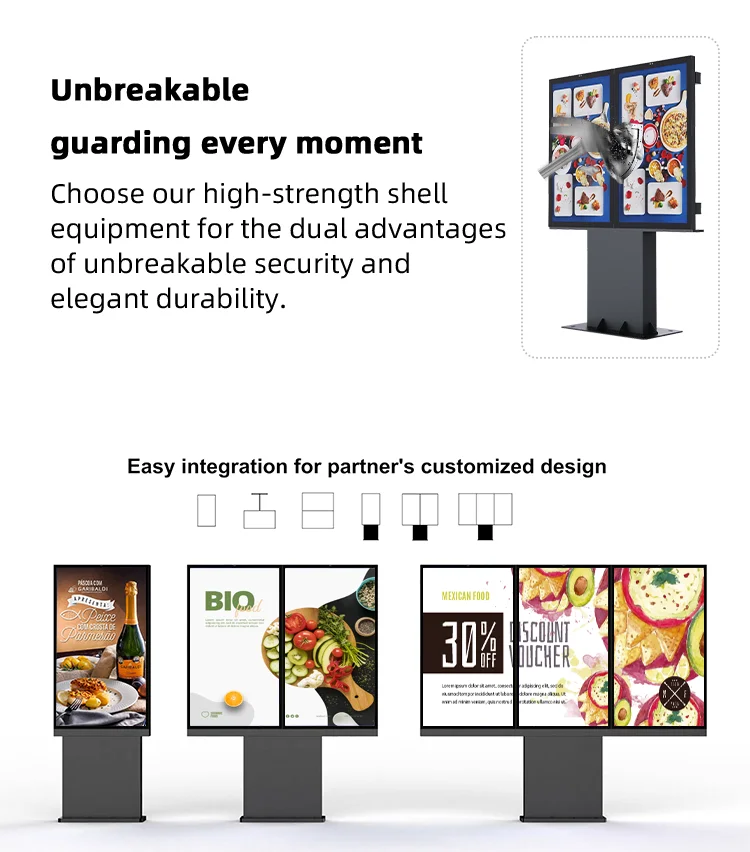 Kiosk Mcdonalds Outdoor Advertising Screen Digital Signage and Displays Outdoor Waterproof Drive Thru Lcd Display Touch Screen supplier