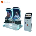 Vr Games Sport Entertainment Products VR Simulator Machine 2 Seats Roller Coaster 9d VR Game