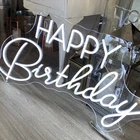 B-neon Acrylic Lights No Moq Customized Letter Neon Happy Birthday Neon Light Backdrop Dropshipping
