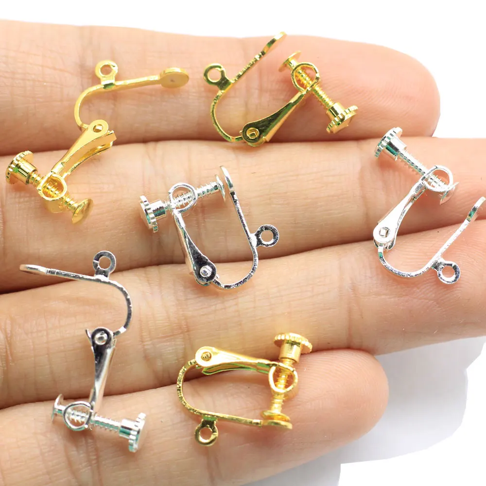 Bememo 36 Pack Clip-on Earring Converter with Easy Open Loop for DIY  Earring and Turn Any Studs or Pierced into Clip on (Gold)