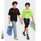 Short Tshirts Customo Logo High Quality Plain Bulk Men Short Sleves Cotton 100% Tshirts