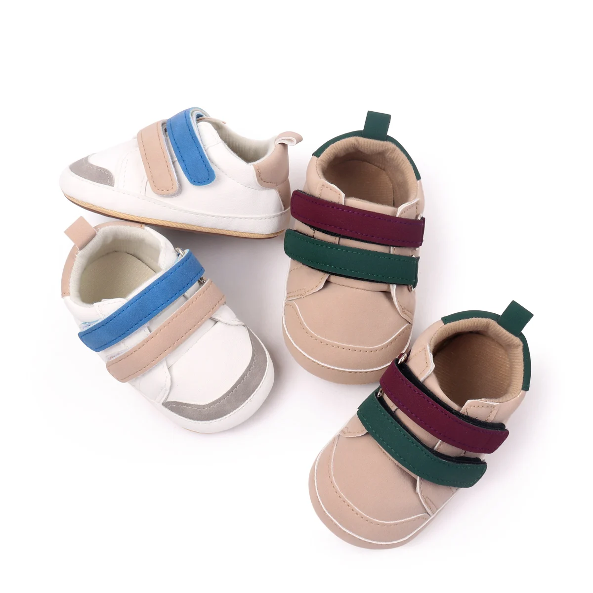 Spring Autumn Hook&loop Design Toddler Baby Boys Shoes 2025 details