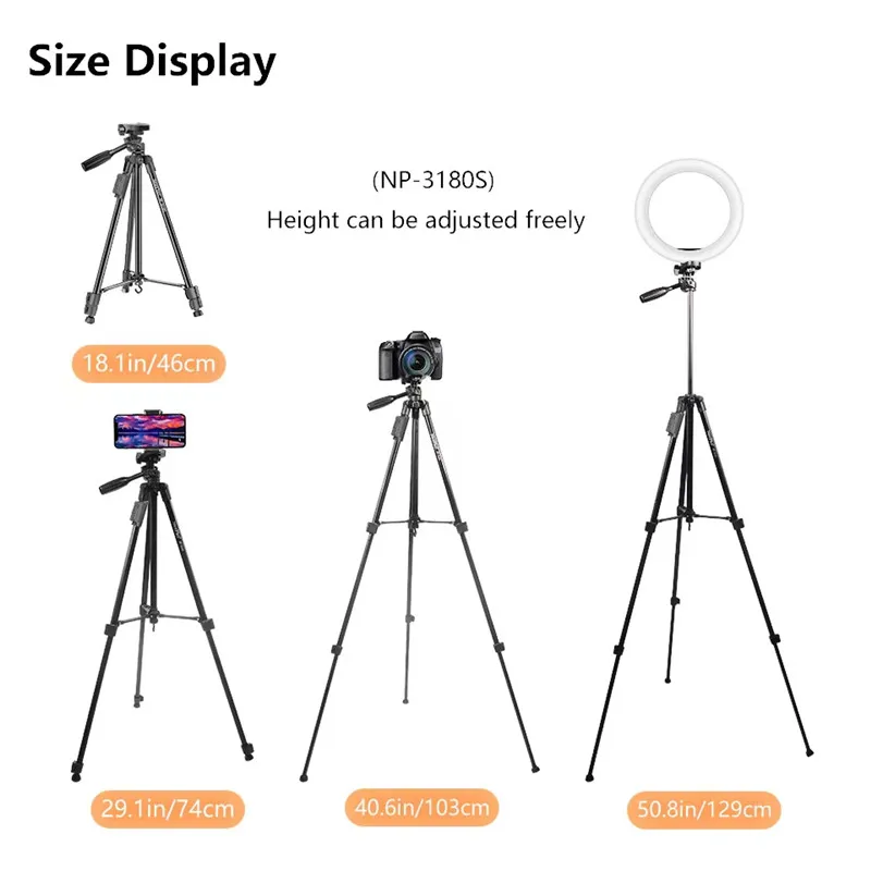 Neepho 3180S Professional Heavy Duty Aluminum Alloy Video Stand Tripod Trepied for Camera