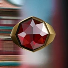 Stone Ring For Garnet Custom Stainless Steel Gold Plate Vintage Jewelry Garnet Stone Finger Ring For Men