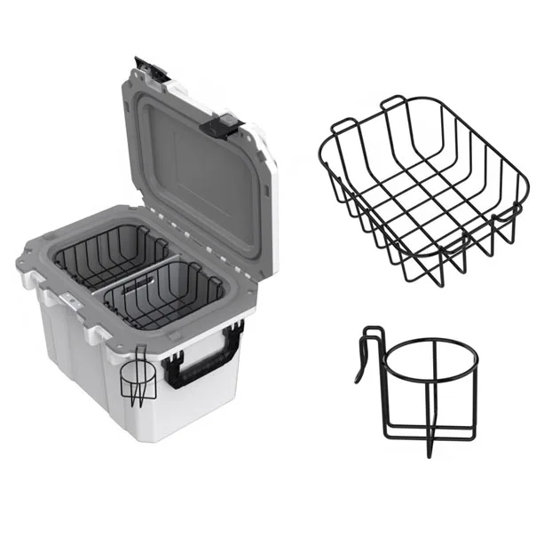 Hotsale Outdoor Injection White Ice Camping Cooler Box Food Incubator Frozen Box for 50L