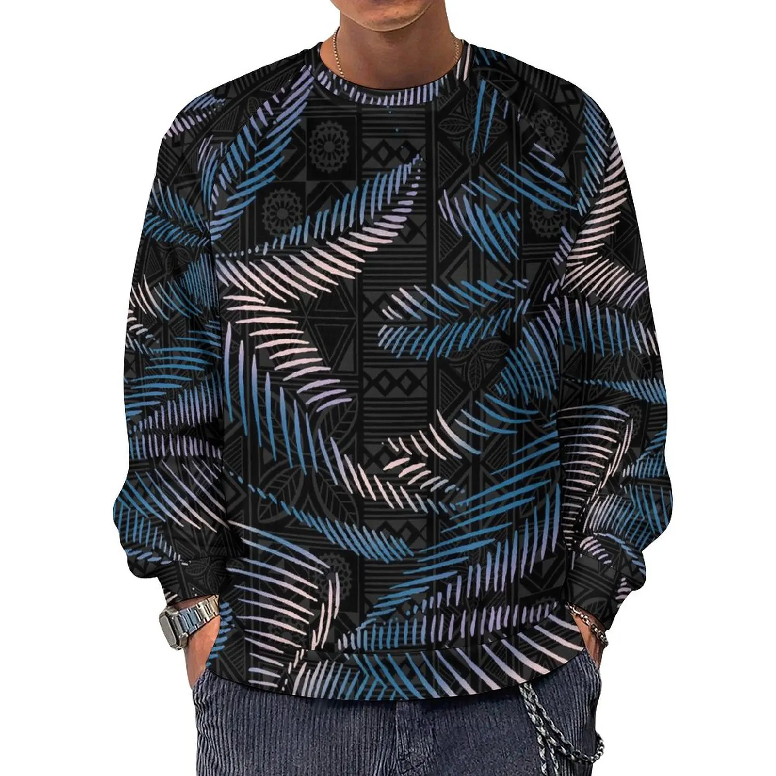 Men's Hoodies & Sweatshirts Polynesian Tribal Printed Custom Hoodie Samoa Floral Oversized Hoodie Men Tops Sweater kamui store uae 12 H2caf3cf0e4c6410da730d04e2009766f1