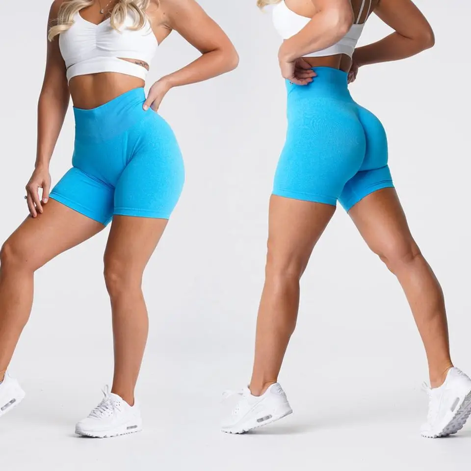 Wholesale customized logo sexy fitness yoga pants breathable elastic peach buttock lifting yoga shorts