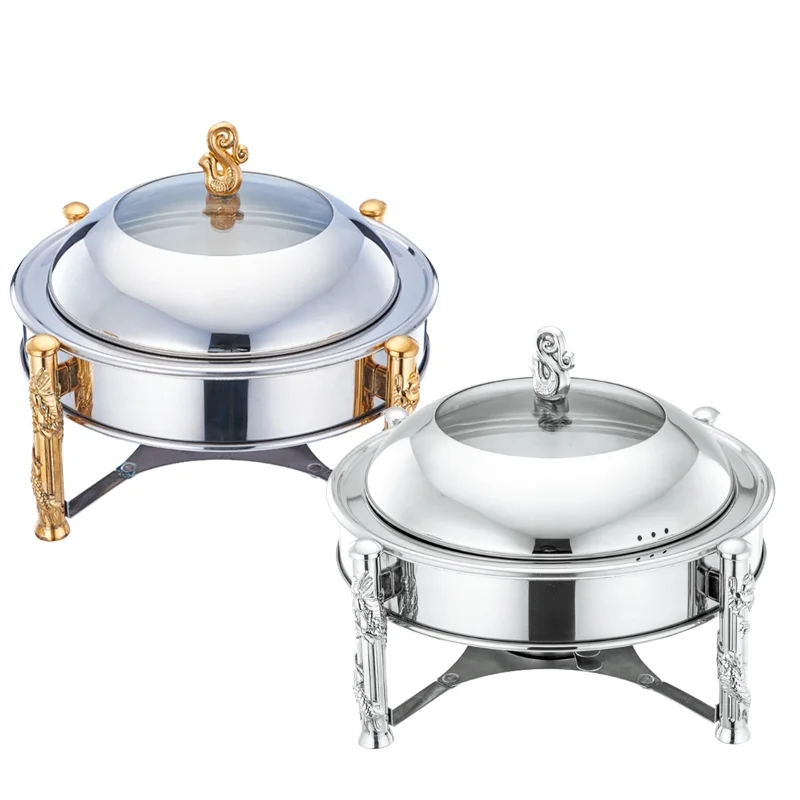 Roll top chafing dishes buffet food warmer to High quality ceramic kitchen wares with roll top cover
