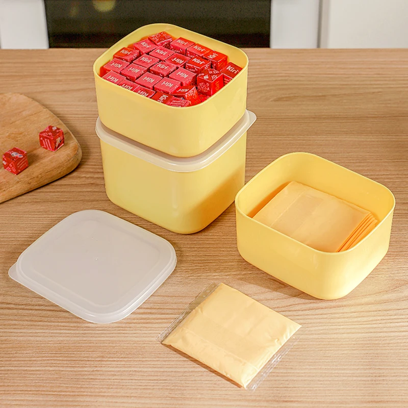 820ml/600ml Plastic Butter Dish Airtight Butter Keeper Butter Container for kitchen