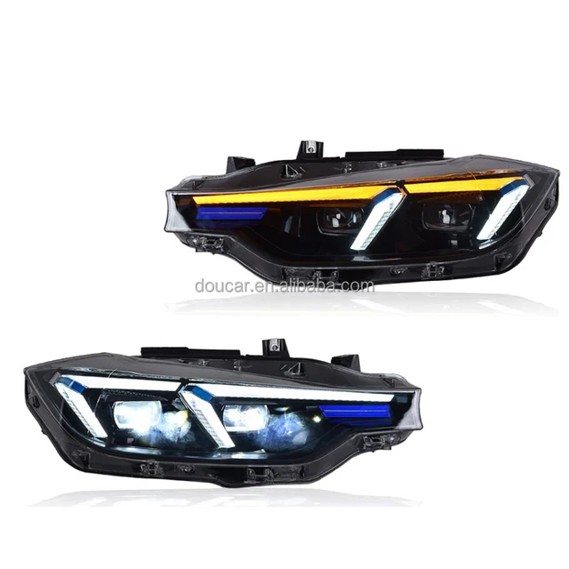 DOUCAR BMW headlights for BMW 2012-2018 F30 F31 F35 3 Series for 320i 325i M3 LED DRL head lamps