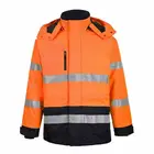 Work Workwear Factory Supply Winter Worker Insulated Workwear Orange Hi Vis Waterproof High Visibility Work Jacket