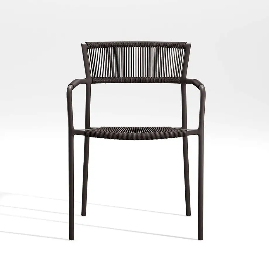 Patio garden sets dining chair furniture rope woven outdoor armchair