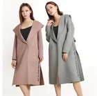 Coat Pure Lamb Wool Coat Handmade Double Face Pure Wool Fabric Fashion Wool Coat