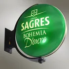 Light Box Rotating Light Box Illuminated Whirling Bar SignBoard Outdoor Beer Advertising Rotating Light Box