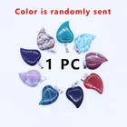 Pendants Hot Sale Leaves Heart Shaped Natural Stone Turquoise Beaded Charms Pendants For Necklace Jewelry