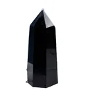 Quartz High Quality Natural Crystal Wand Towers Crystal Quartz Obelisk Mini Black Obsidian Points For Decoration