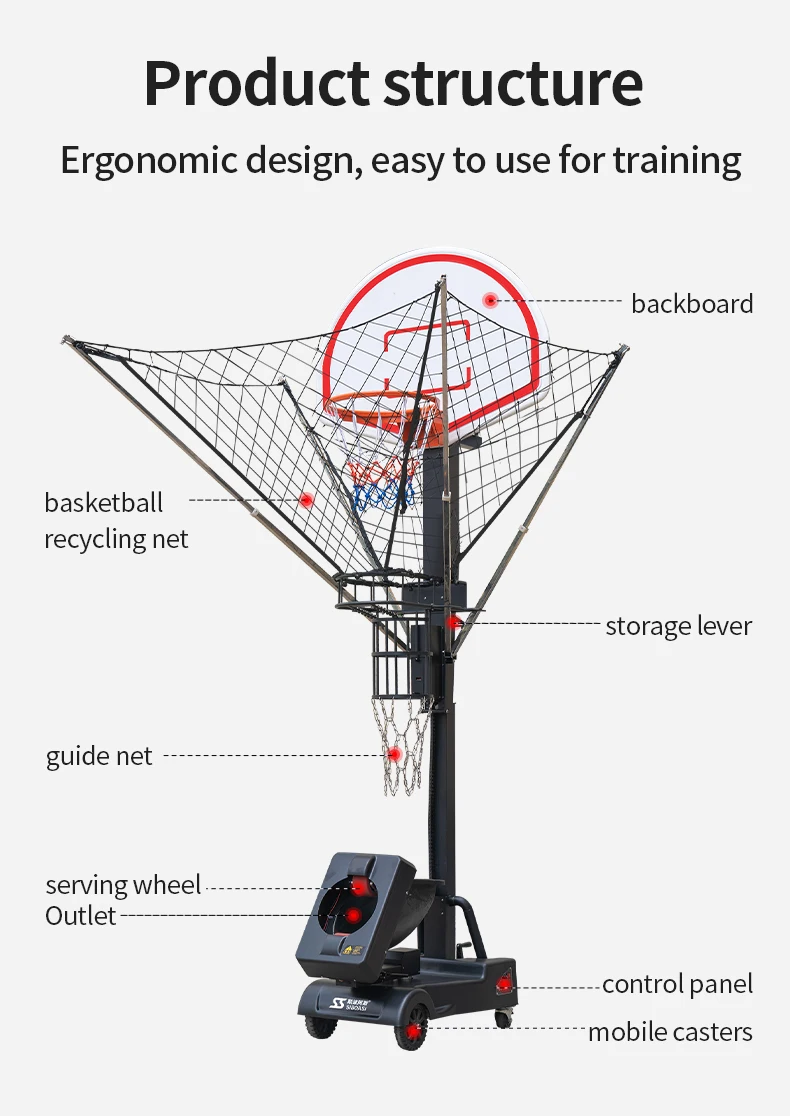 Quality Choice Basketball Gun Machine Indoor Basketball Machine