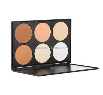 Best pressed powder concealer makeup palette face powder 6 colors full cover makeup items private logo