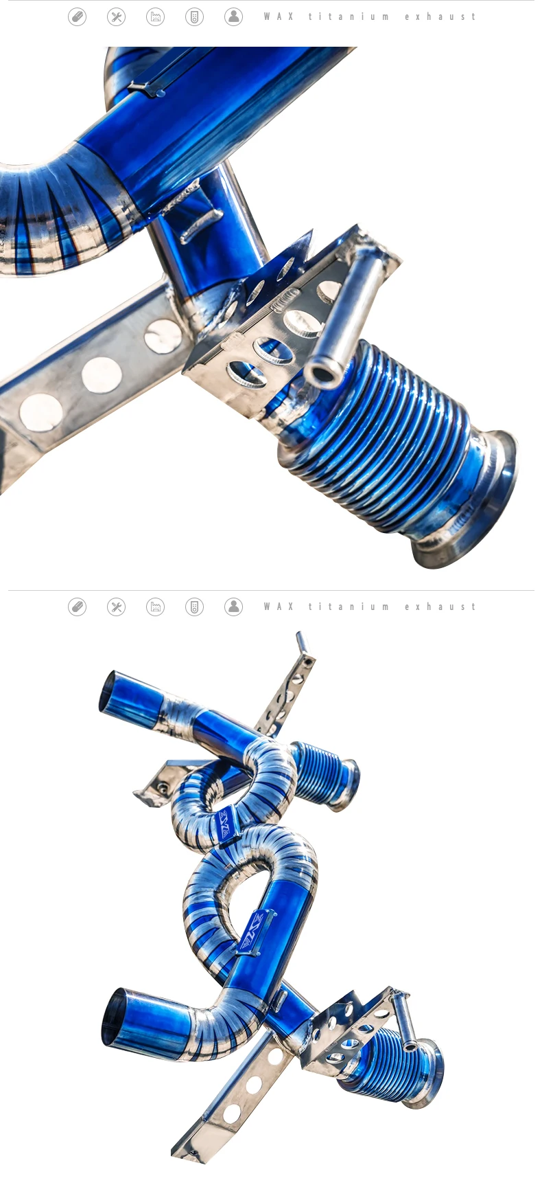 Titanium Catback Exhaust For Lamborghini Huracan EVO Spyder 2015-2021 Exhaust System Titanium Alloy Exhaust System Catback